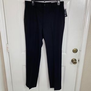 Men's Alfani Flat Front Black Dress Pants